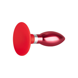 Edelstahl-Plug mit Silikon saugfuß, 11 cm