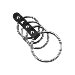Penismanschette mit Ringen, 4 - 5,5 cm