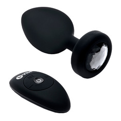 Vibrating Jewel Plug - XXL, 12,2 cm