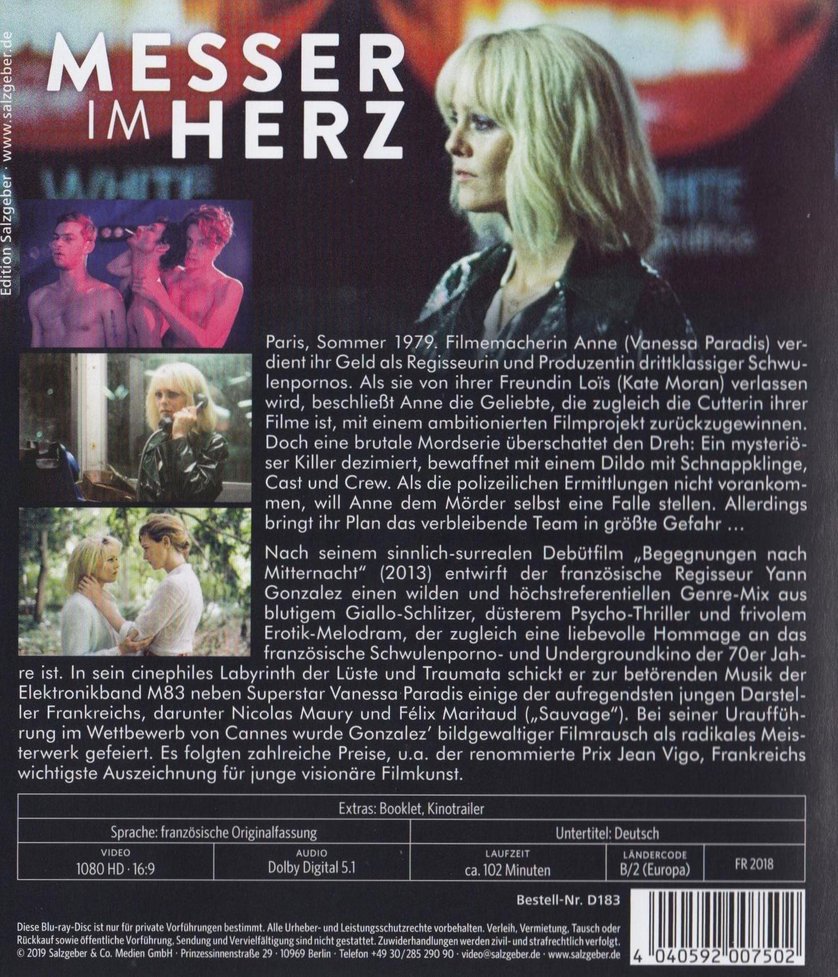 Messer im Herz DVD oder Bluray leihen VIDEOBUSTER.de