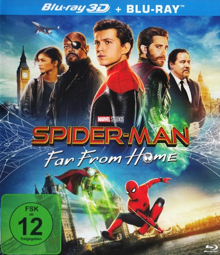 Spider-Man 2 - Far From Home (Blu-ray 3D), gebraucht, ohne Cover
