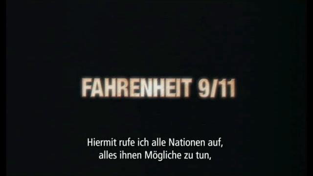 Fahrenheit 9/11 - Trailer - Deutsch