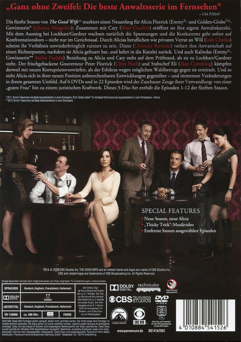 The Good Wife Staffel 5 DVD oder Bluray leihen VIDEOBUSTER.de