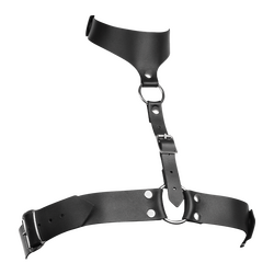 Leder-Brustharness mit Halsband