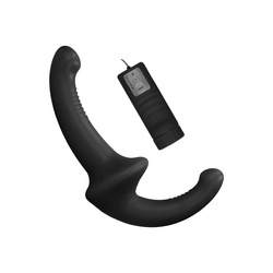 Vibrating Silicone Strapless Strap-On, 12 cm