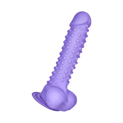 Genoppter Silikon-Naturdildo, 24,5 cm