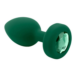 Vibrating Jewel Plug - M/L, 10,5 cm