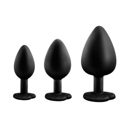 Bling Plugs, 7,5 - 9,5 cm, 3 Teile