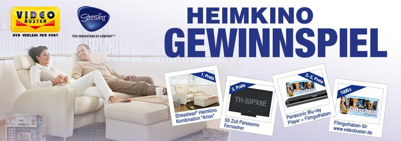 Heimkino-Gewinnspiel: Luxus für Filmfans: Logenplätze, TV, Blu-ray Player