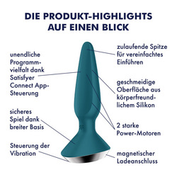 Satisfyer Plug-ilicious 1 Connect App, 13,5 cm