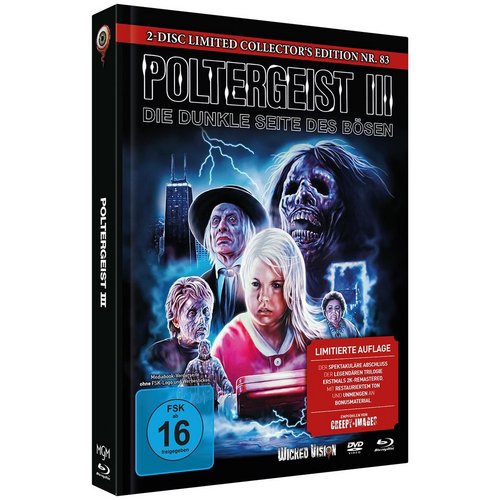 Poltergeist 3 - Die dunkle Seite des Bösen - Mediabook - Cover E - Limited Collector‘s Edition Nr. 83 (Blu-ray Disc)