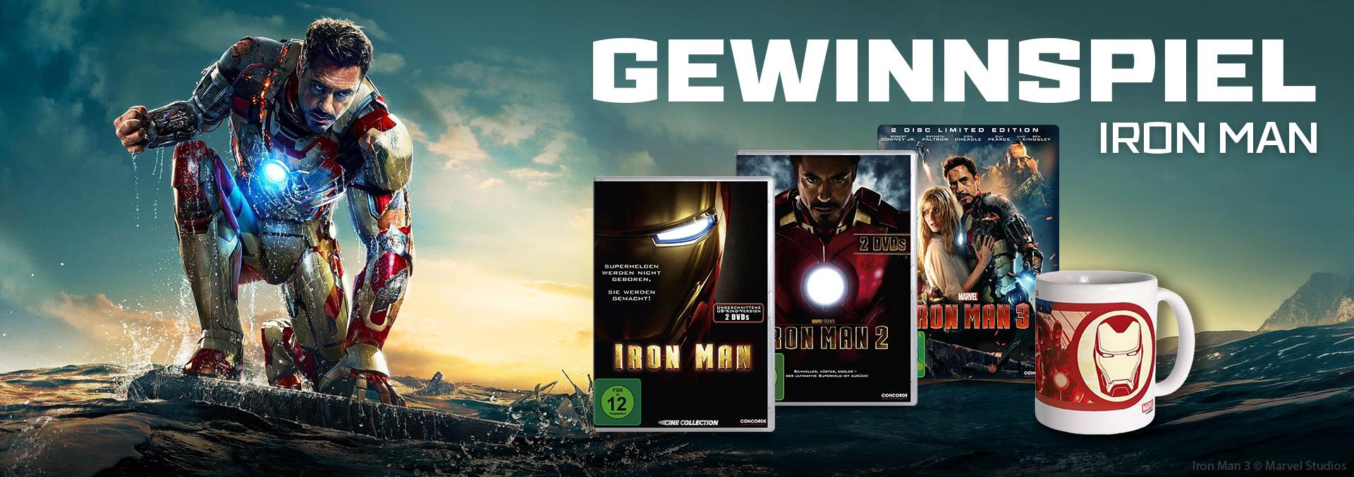 Gewinnspiel: IRON MAN Fan-Sets: Im Set: Gewinnt heldenhaftes Fanmaterial!
