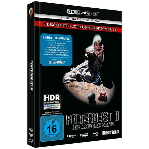 Poltergeist 2 - Die andere Seite - Mediabook - Cover E - Limited Collector‘s Edition Nr. 82 (4K Ultra HD &amp; Blu-ay] (Blu-ray 4K Ultra HD)