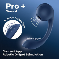 Satisfyer Pro+ Wave 4 Connect App, 23 cm