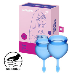 Satisfyer Feel Good - Menstrual Cup Set, 15 &amp; 20 ml