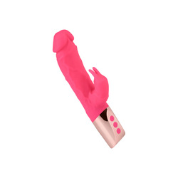 Naturnaher Rabbitvibrator aus Silikon, 22 cm