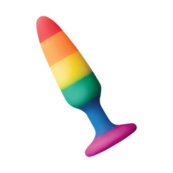 Rainbow Anal Plug, 11 cm