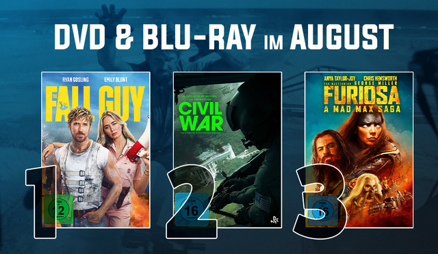 Die DVD & Blu-ray Charts August 2024: Mit Hund & Katz, einer Prise Sci-Fi und jede Menge Action!