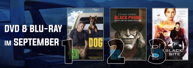 DVD & Blu-ray Charts September 2022: Top 10: Starbesetztes Kammerspiel überrascht auf Platz 7