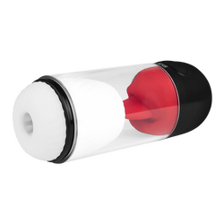 Wiederaufladbarer Masturbator mit Zunge, 21,5 cm