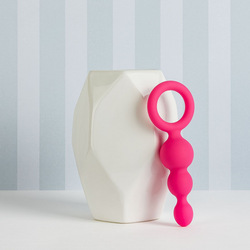 Silikon-Analplug mit Haltegriff, 13,5 cm