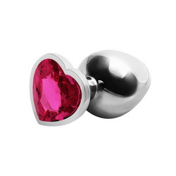 Heart Butt Plug Medium, 8 cm