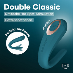Satisfyer Double Classic aus Silikon, 10,7 cm