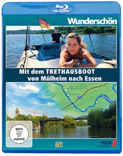 Mit dem Tret-Hausboot über die Ruhr - von Mühlheim nach Essen - Wunderschön! (Blu-ray Disc)