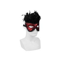 Verführerische Maske mit Federn