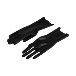 Glänzende Latex-Handschuhe