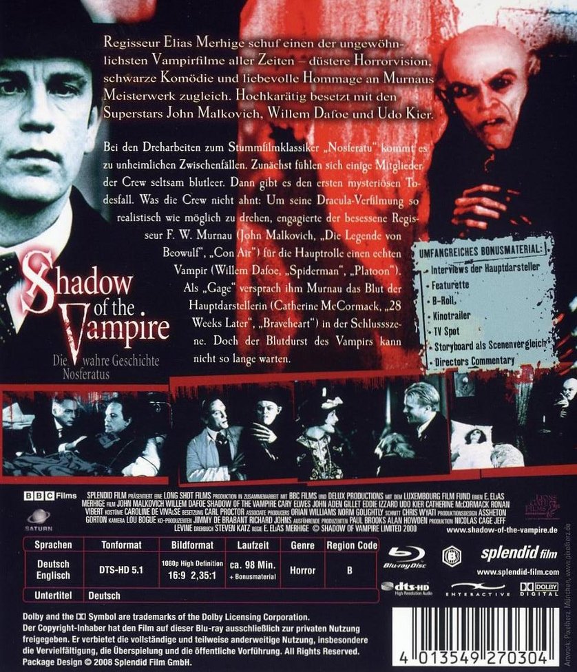 Shadow of the Vampire: DVD oder Blu-ray leihen - VIDEOBUSTER.de