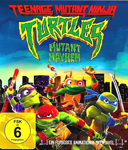 Teenage Mutant Ninja Turtles - Mutant Mayhem (Blu-ray), gebraucht, ohne Cover
