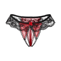 Verführerischer Ouvert-Slip mit Rüschen
