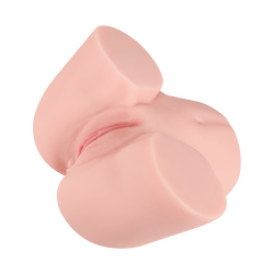 Naturnaher Masturbator mit 2 Liebesöffnungen, 24,5 cm