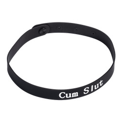 Halsband mit Aufschrift CUM SLUT