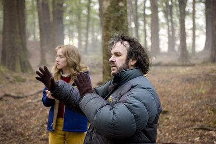 Peter Jackson und seine Darstellerin Saoirse Ronan