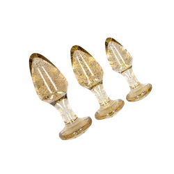 Glitter Butt Plug Set, 3-teilig
