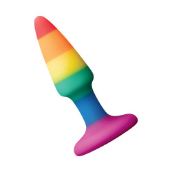 Rainbow Anal Plug, 9 cm