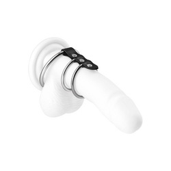 Penismanschette mit Ringen, 4 - 5,5 cm