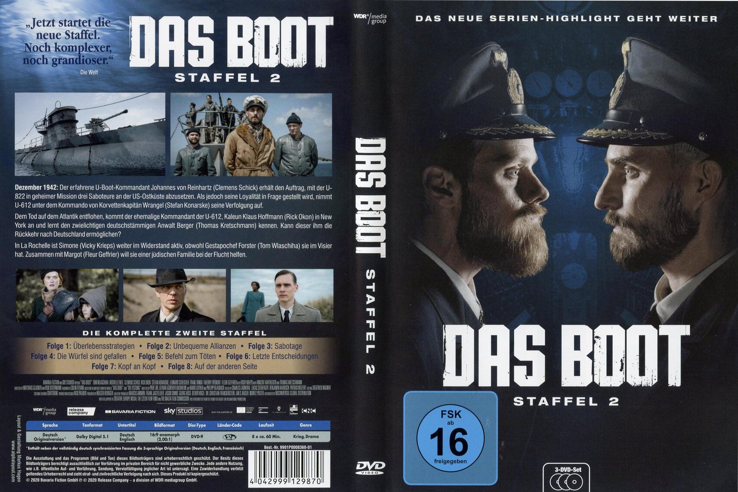 Das Boot - Staffel 4 [2 DVDs] Serie auf DVD ausleihen bei