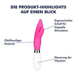 Aufregender Vibrator aus Silikon, 22 cm