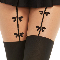 Strumpfhose mit Schleifendetails