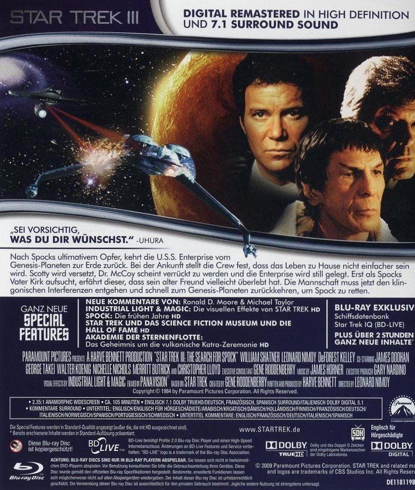 Star Trek 3 Auf der Suche nach Mr. Spock DVD oder Bluray leihen VIDEOBUSTER.de Star Trek 3 Auf der Suche nach Mr. Spock DVD oder Bluray leihen VIDEOBUSTER.de