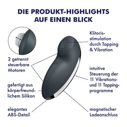 Satisfyer Tap &amp; Climax 2, 11 cm