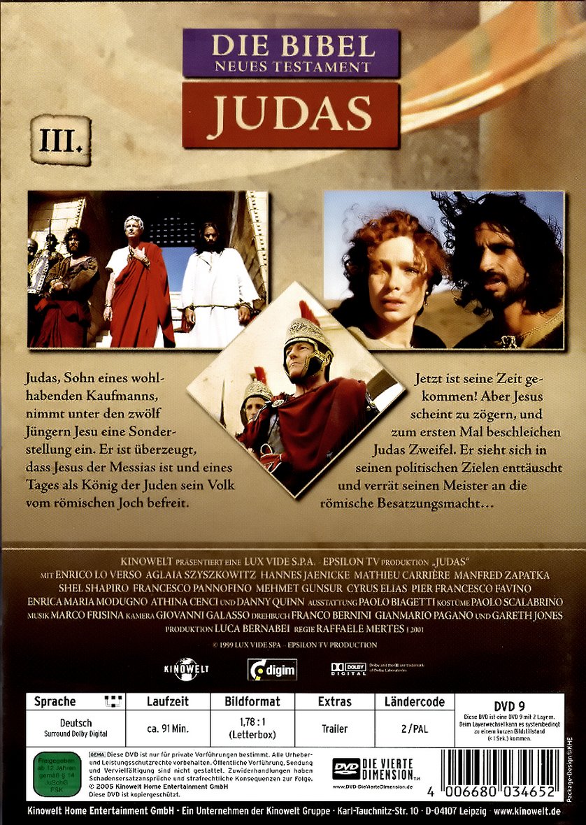 Die Bibel - Judas: DVD oder Blu-ray leihen - VIDEOBUSTER.de