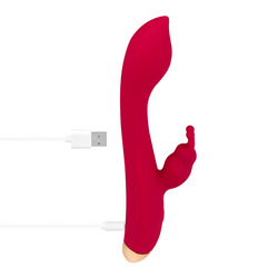 Zarter Rabbitvibrator aus Silikon, 17,5 cm