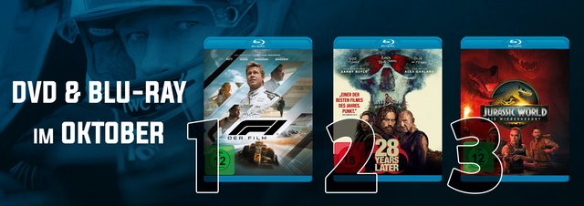 DVD & Blu-ray Charts Oktober 2025: Superhelden und Antihelden erobern eure Charts!