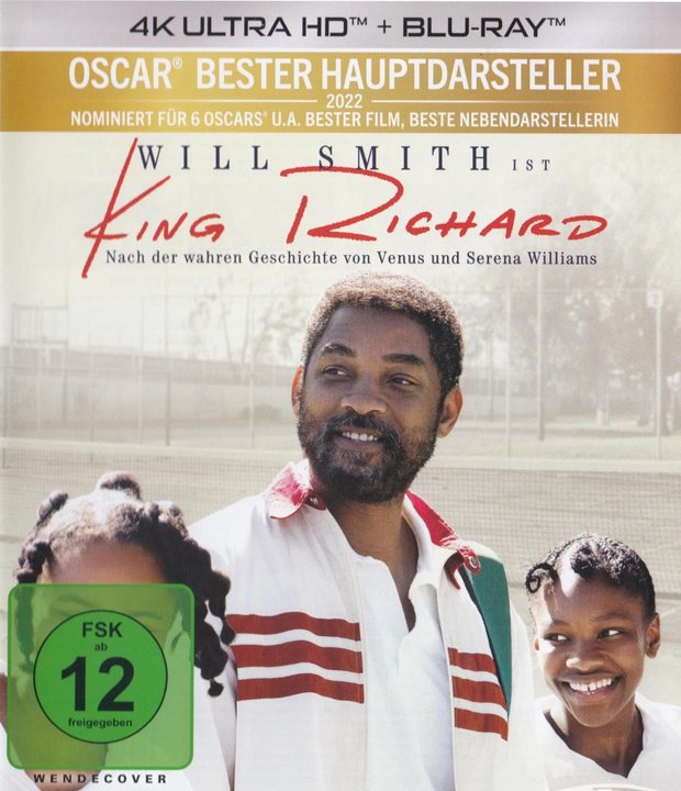 King Richard - Traum, Satz und Sieg (4K UHD), gebraucht, ohne Cover
