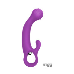 G-Spot Silikonvibrator mit Noppen, 18 cm