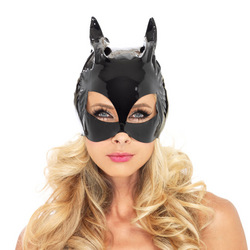 Hochglänzende Katzen-Maske